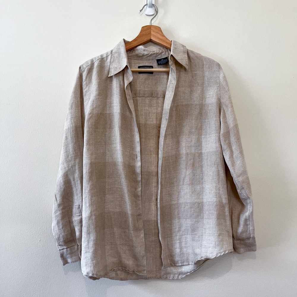 Vintage Liz Claiborne Linen Button Down